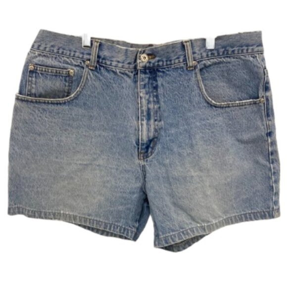 Johnny Q Vintage Cotton Blue Denim Jean Shorts Size 38 - Picture 1 of 7